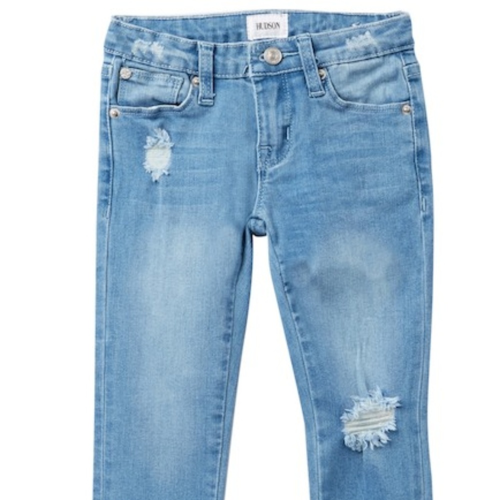 HUDSON Jeans Cropped Straight Leg Girls Jeans
